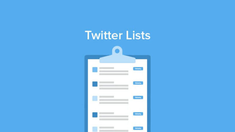 Twitter liste funktion organisation